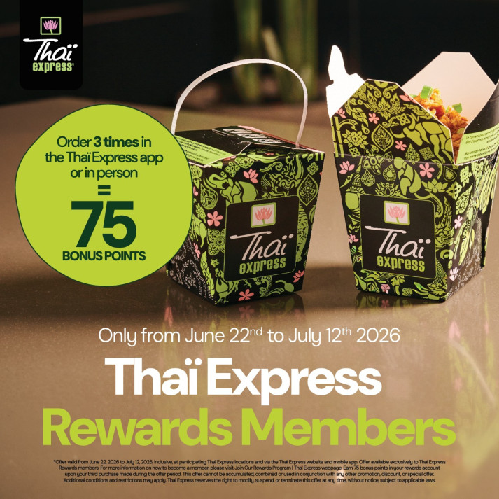Earn $5 in 3 Visits - Order 3 times by July 12.
